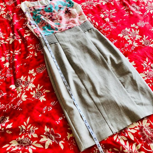 Beautiful Le Château Made-in-Canada Cowl Neck Midi Lined Pencil Dress XXS - Picture 8 of 16